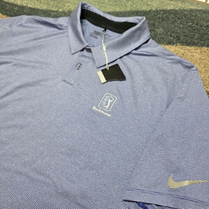 Nike Golf Dri-FIT Valero Texas Open PGA Tour Polo Shirt Men’s 2XL Blue